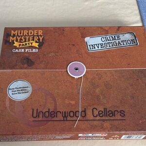 Murder Mystery Party Case Files: Underwood Cellars - Brown